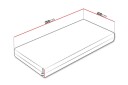 Arigna Fjærmadrass 200x200 cm -