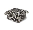 Zebra sittepuff svart/hvit