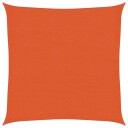 vidaXL Solseil 160 g/m² oransje 2,5x2,5 m HDPE