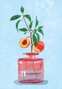Peach Tree in Vase Plakat Plakat / 70x100cm
