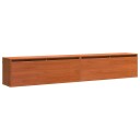  Vegghotell Annet 2 pcs Voksbrun 100 x 30 x 35 cm Heltre furu