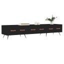 vidaXL TV-benk svart 150x36x30 cm konstruert tre 8720845944940
