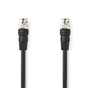 Nedis BNC Video Cable Han Nikkel Belagt 75 Ohm 2.00 M Rund PVC Sort Label