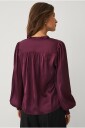 Ellos Collection - Bluse med volanger - Rød
