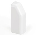Endestykke SL 20/70 venstre hvit RAL9010