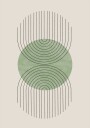 Symmetrical Waves Plakat Plakat / 70x100cm