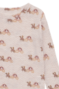 Hust & Claire Acel Caret ull/tencel trøye til barn wheat melange 116