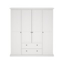 Paris Garderobe med 4 dører og 2 skuffer 181x61x201 cm -