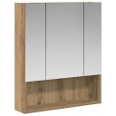  Baderomsspeilskap med hylle Kunstnerisk Eik 60 x 14.5 x 70 cm