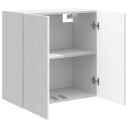 vidaXL Vegghengt skap Hvit 59 x 31 x 60 cm Konstruert tre