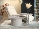 Lorvyn Sett med bord rundt 58/75 cm - Beige