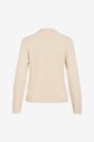 Vila Viril L/S Polo Pullover Knit   Noos   Cream   M