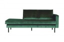 BePureHome Rodeo Daybed Green forest velur - Venstrevendt