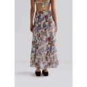 Malina Amandine Side Slits Beach Skirt - Multi/patterned - 40