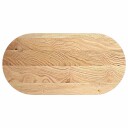  Bordplate 120x60x2 cm oval heltre eik