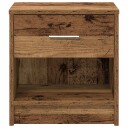  Nattbord 2 stk med skuff gammelt tre 39x28x41 cm