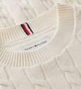 Tommy Hilfiger Genser - Strikk - Ivory Petal Yellow - Tommy Hilfiger - 5 år (110) - Genser - Hvit