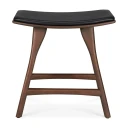 Ethnicraft Osso krakk brunlakkert teak/Black leather