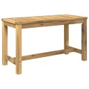 vidaXL Hagebenk 80,5 x 35 x 45 cm Solid akasietre Hvitvasket