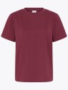 Ichi Palmer Loose Short Sleeve Burgunder L