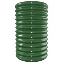 vidaXL Plantekasse pulverlakkert stål 332x40x68 cm grønn