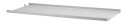 String hylleplate metall grå 78x30 cm lav kant