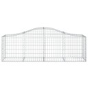 vidaXL Gabionkurv buet 200x50x60/80 cm galvanisert jern