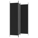vidaXL Romdeler 3 paneler svart 150x200 cm stoff