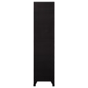 vidaXL Oppbevaringsskap svart 90x45x180 cm stål