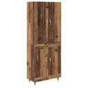  Høyskap Veggmontert Gamle tre 69,5 x 34 x 180 cm Konstruert tre