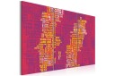 Bilde Text map of Sweden 90x60   Artgeist sp. z o. o.