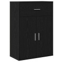  Serviesskap med skuff Svart eik 79 x 38 x 80 cm Konstruert tre