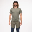 Bergans Vaagaa Adventure Merino Tee Herre Green Mud/Green Mud Triangle L