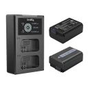 Smallrig Np fw50 Batteri  Og Ladesett For Kamera