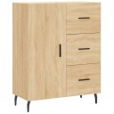 vidaXL Skjenk sonoma eik 69,5x34x90 cm konstruert tre