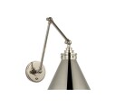 Parkington vägglampa dubbel nickel