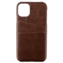 GEAR Onsala iPhone 11 GEAR Onsala Collection Mobil Deksel m. Kortholder / Skinn - Brun