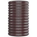 vidaXL Plantekasse pulverlakkert stål 260x40x68 cm brun