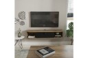 Kalvos TV-benk 120 cm - Sort/Eik