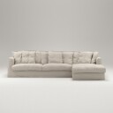 Decotique Le Grand Air 3 Seter Sofa Lin Divan Høyre Natural Blonde