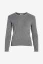 Vila - Genser viComfy O-neck L/S Knit Top - Grå