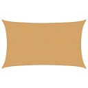  Solseil 160 g/m² rektangulær sand 5x8 m HDPE