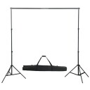 vidaXL Fotostudiosett med lamper, bakgrunn og reflektor