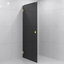 Vikingbad Emil Dusjdør Rett - Farget Glass Krom / 90cm Bronse