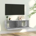 vidaXL TV-benk betonggrå 100x30x30 cm sponplate
