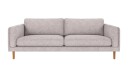 Rowico Home Braden 3 seters sofa Lys grå Anna 15 Eikben
