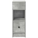  Nattbord 2 stk med skuff betonggrå 25x31x66 cm 8721158575005