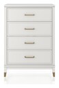 Cosmoliving By Cosmopolitan Westerleigh Kommode m. 4 skuffer - Hvit 1687074-01-0 1719500-01-0