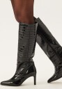 Make Way Knee High Leather Boot