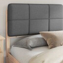  Sengeramme med Polstret Hodegjerde Mørkegrå 200 x 200 cm